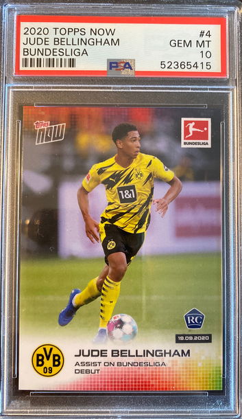 2020 Topps Now Bundesliga Jude Bellingham #4 PSA 10 GEM MT
