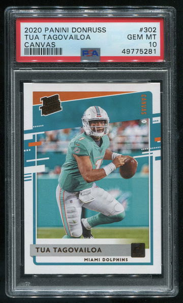 2020 Donruss Tua Tagolvailoa Canvas PSA 10