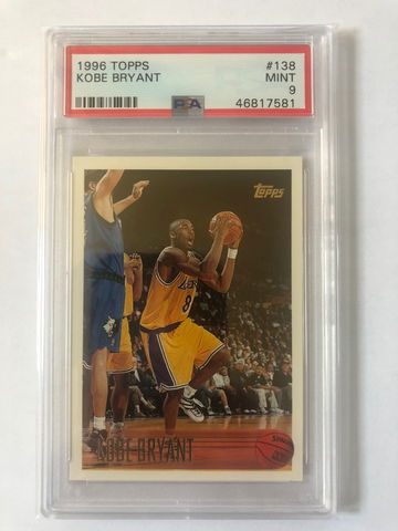 1996 Topps Kobe Bryant PSA 9