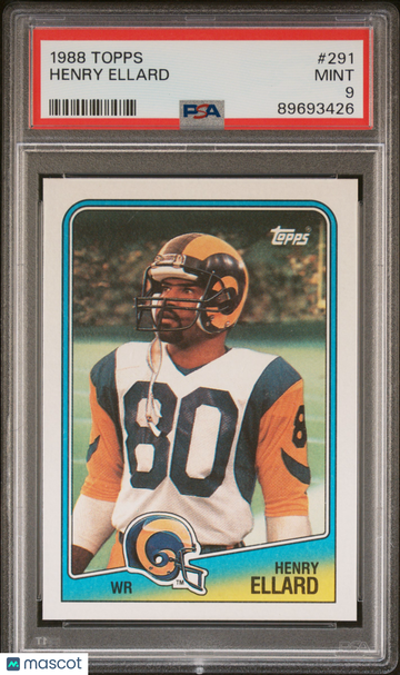 1988 Topps Henry Ellard #291 PSA 9