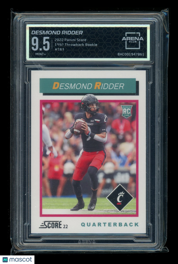 2022 Panini Score Desmond Ridder #TB3 RC Arena Club 9.5