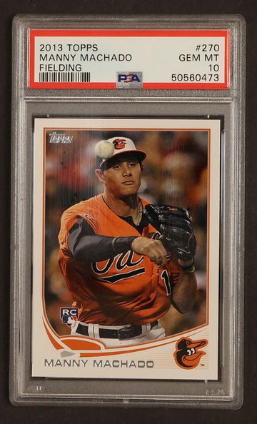 2013 Topps Fielding Manny Machado #270A PSA 10