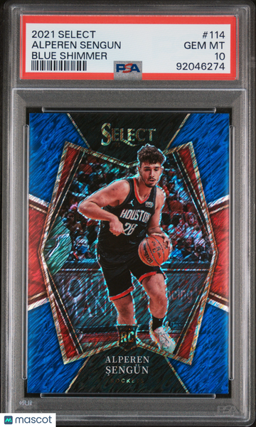 2021 Panini Select Alperen Sengun #114 Blue Shimmer PSA 10