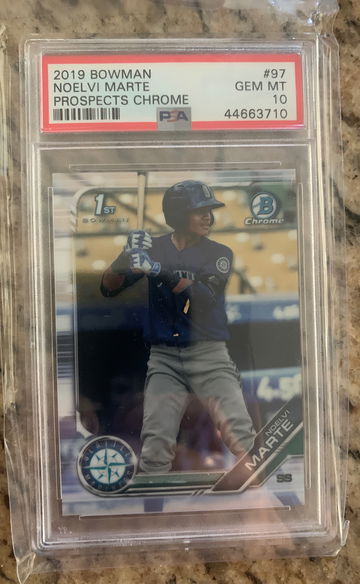 2019 bowman Noelvi marte psa 10
