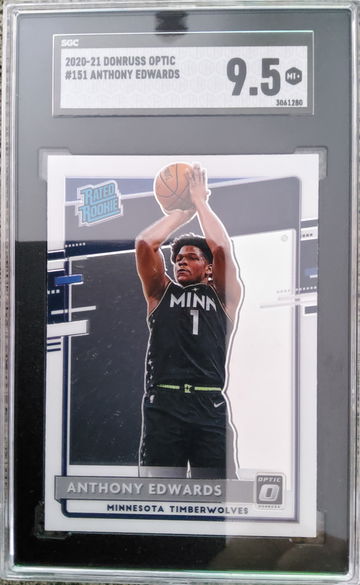 2020-21 Donruss Optic #151 Anthony Edwards SGC 9.5