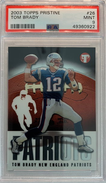 2003 Topps Pristine Tom Brady PSA 9