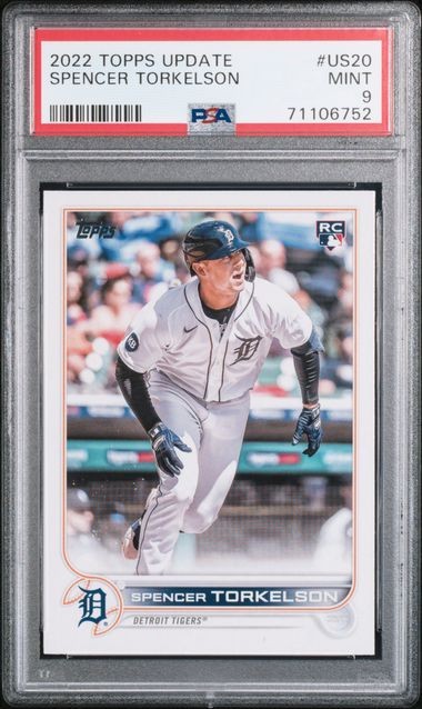 2022 Topps Update Spencer Torkelson RC US20 - PSA 9 - Detroit Tigers