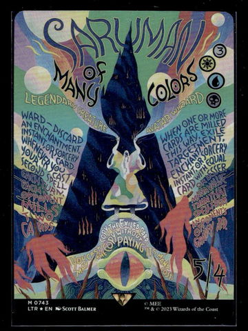 2023 Magic The Gathering LTR Saruman of Many Colors #M0743