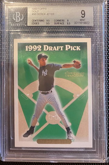 1993 Topps Gold #98 Derek Jeter RC BGS 9! Invest!