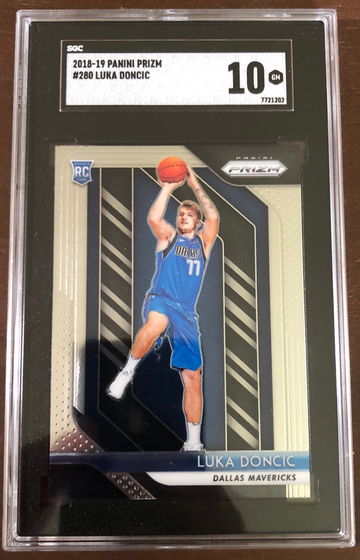 2018-19 Luka donci panini prizm#280 sgc 10 gem-mint