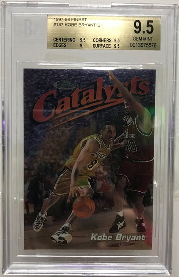 1997 Topps finest #137 Kobe bryant catalysts bgs9.5 