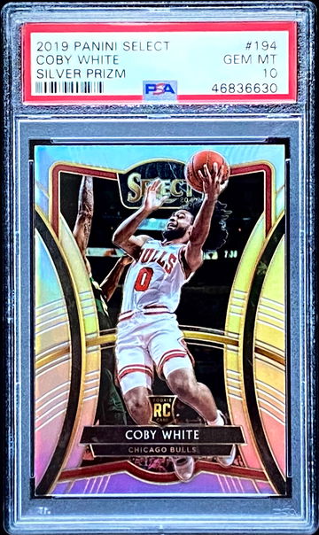 Coby White RC Select Silver Premier PSA 10