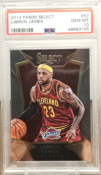 2014-15 Panini Select LEBRON JAMES Cavaliers Concourse Level #57 PSA 10 Gem Mint