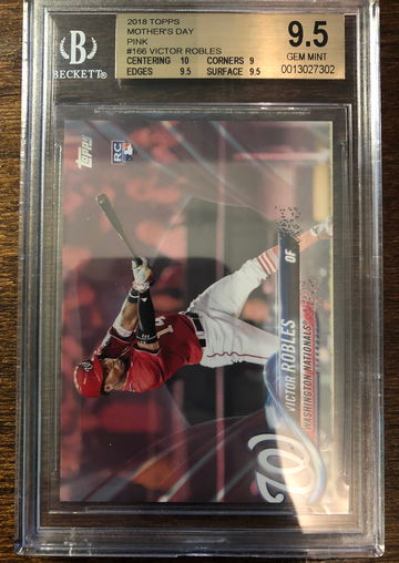 VICTOR ROBLES 2018 TOPPS MOTHER’S DAY PINK RC BGS 9.5
