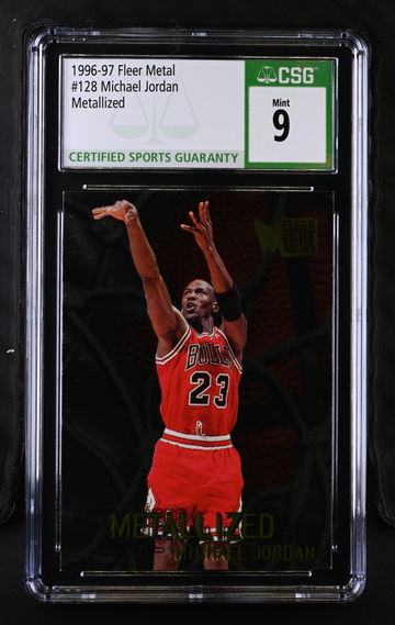 1996 FLEER METAL MICHAEL JORDAN #128 METALIZED