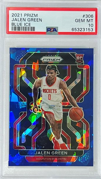 2021 Prizm Jalen Green Blue Ice Prizm PSA 10 /125