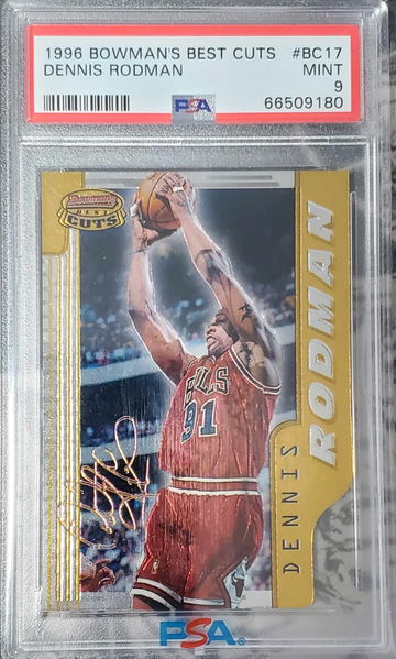 Dennis Rodman 1996 Bowman'S Best Best Cuts #BC17 PSA 9