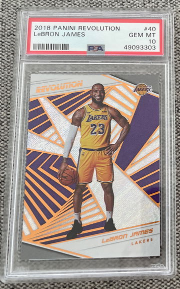 2018 Panini Revolution LEBRON JAMES #40 PSA 10 Gem Mint LAKERS