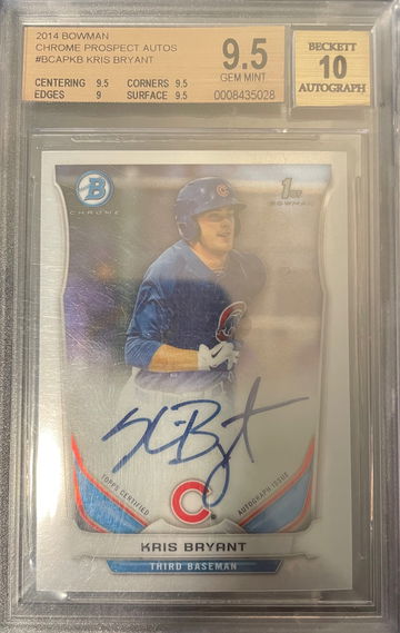 2014 Kris Bryant Bowman Chrome Prospects  Rookie Auto RC
