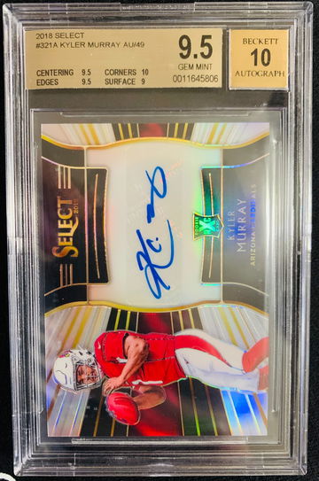 2018 Panini Select XRC Mystery Auto Redemption Kyler Murray BGS 9.5