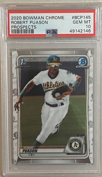 2020 Bowman Chrome Robert Puason Prospects PSA 10