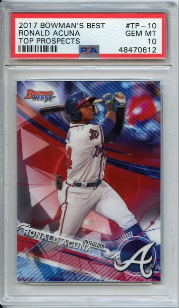 Ronald Acuna Bowman Best Top Prospects PSA 10 NEP