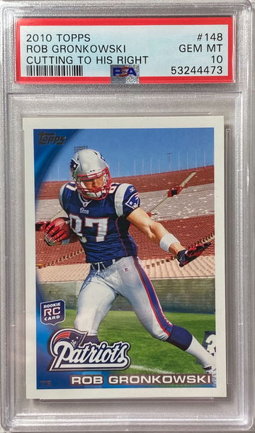 ROB GRONKOWSKI ROOKIE PSA 10 2010 TOPPS #148 PATRIOTS BUCS