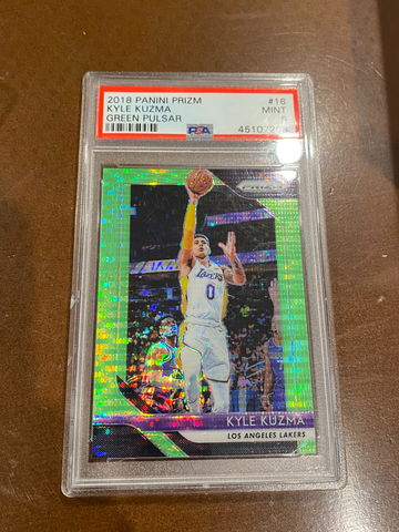Kyle Kuzma Green Pulsar Prizm 2018-19 PSA 9 /25