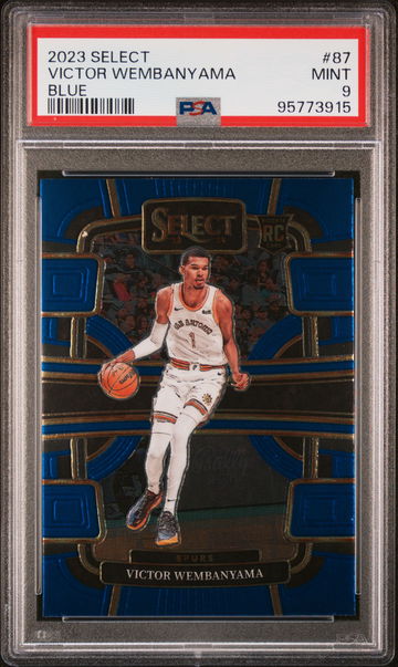 2023 Panini Select Concourse Blue Victor Wembanyama #87 PSA 9