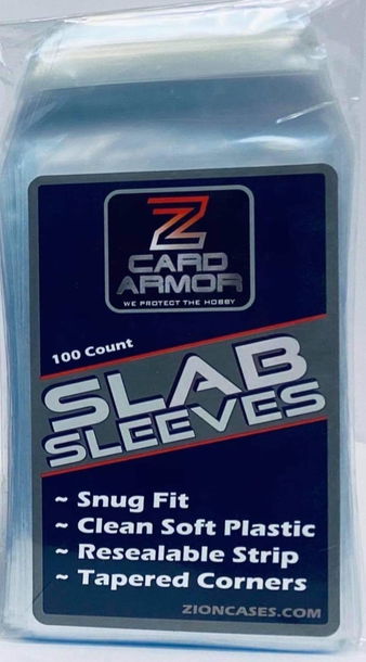 Zion Card Armor Slab Sleeves. For PSA Graded Cards. Fitted sleeves. 100 count