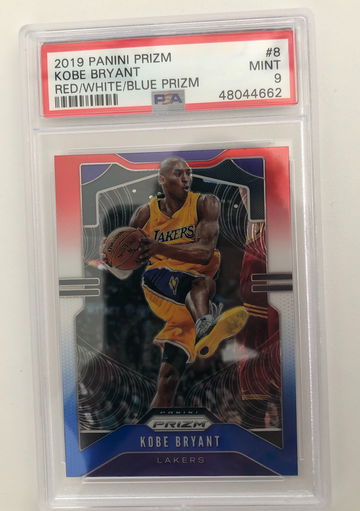 2019 Panini Prizm Kobe Bryant #8 Red White Blue Prizm PSA 9