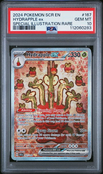 2024 Pokemon Scarlet and Violet Stellar Crown Special Illustraion Rare Hydrapple Ex #167 PSA 10