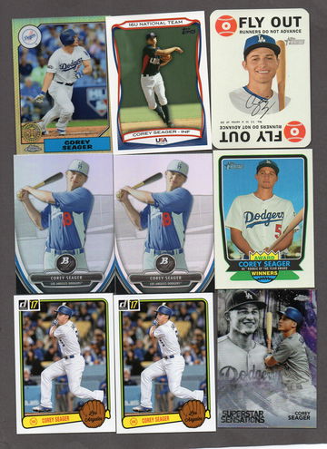 Corey Seager Baseball Card Lot (23) - Rookies RC, Inserts Nice Variety