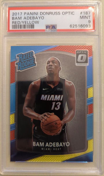 2017 optic red yellow Bam Abebayo PSA 9