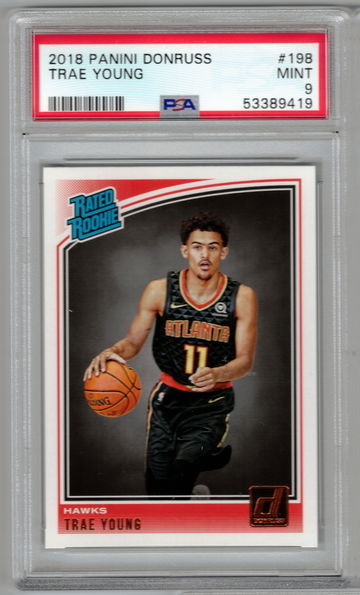 Trae Young 2018 Panini Donruss #198 PSA 9 *19