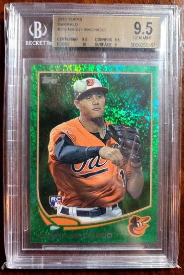 2013 Topps Emerald Manny Machado RC BGS 9.5