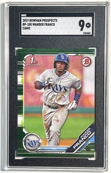2019 Bowman Wander Franco Camo Parallel BP-100 SGC 9 MINT