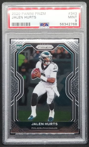2020 Prizm Jalen Hurts Rookie RC PSA 9 #343