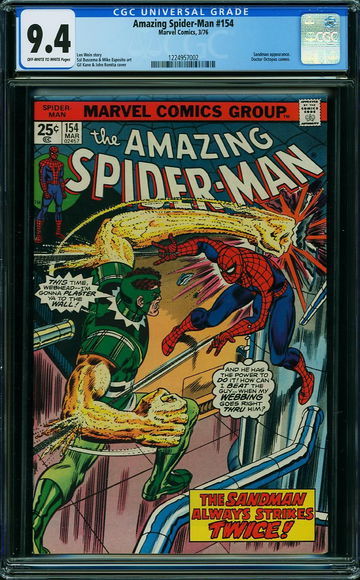 AMAZING SPIDER-MAN #154, CGC 9.4 NM