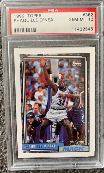 Shaquille O'Neal 1992 Topps PSA 10 Rookie
