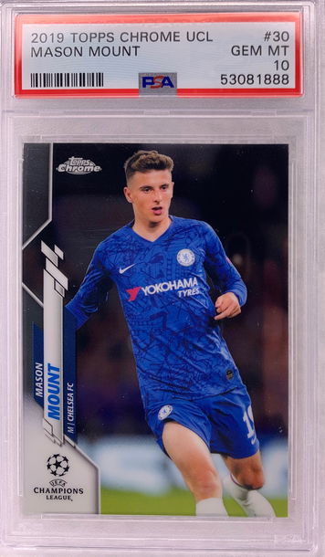 Mason Mount Chelsea 2019-20 Topps Chrome UEFA UCL PSA 10 Rookie #30 Gem Mint