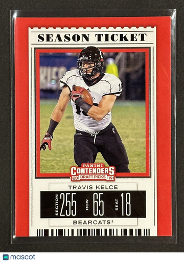 TRAVIS KELCE Kansas City Chiefs / Cincinnati Bearcats 2019 Panini Contenders