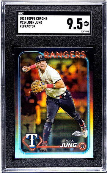 2024 Topps Chrome Refractor Josh Jung #214 SGC 9.5