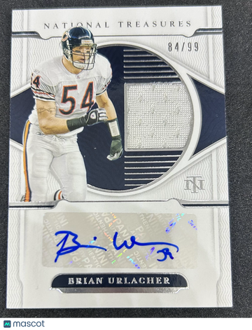 2022 Panini National Treasures Brian Urlacher #MS-BU /99 Patch