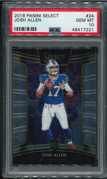 2018 Select Josh Allen Concourse Level #24 PSA 10 Rookie RC