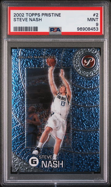 2002 TOPPS STEVE NASH PRISTINE #2 PSA 9