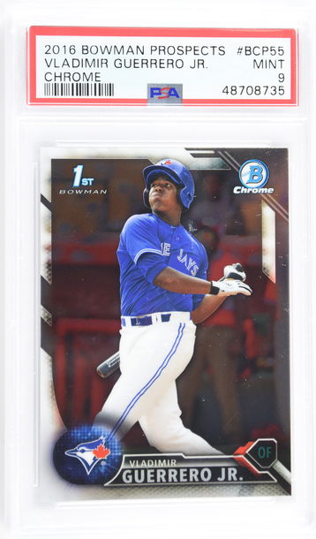 2016 Bowman Prospects Vladimir Guerrero Jr. Chrome PSA 9 #BCP55