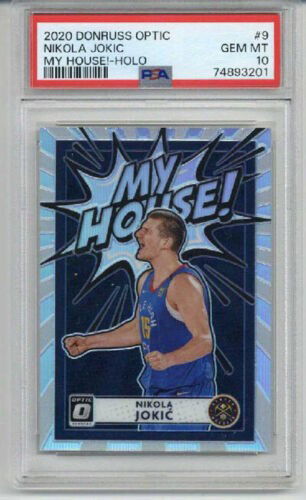 2020 PANINI DONRUSS OPTIC MY HOUSE! HOLO #9 NIKOLA JOKIC CARD PSA 10 LOW POP
