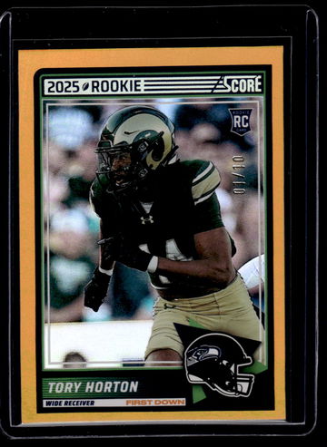 2025 Panini Score First Down Tory Horton #58 RC /10