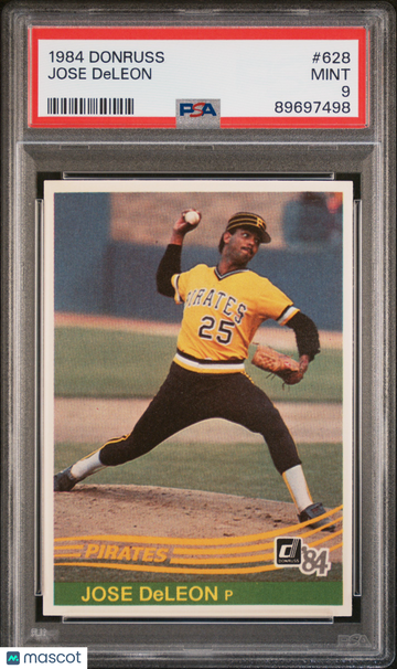 1984 Donruss Jose Deleon #628 PSA 9